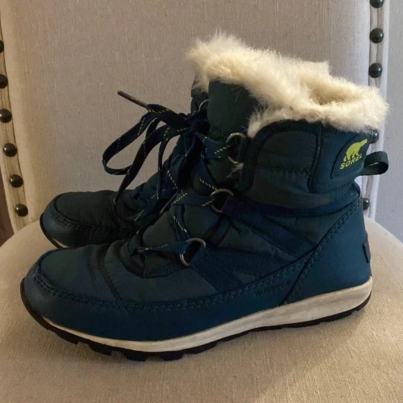 Sorel Women’s Whitney Short Lace Up Waterproof Insulated Winter Boots Teal 6 - Picture 2 of 12